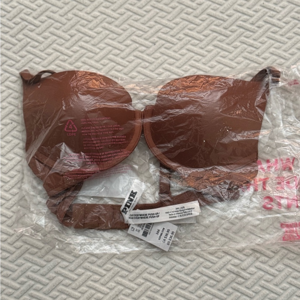 PINK Victoria's Secret Chocolate Brown Bra